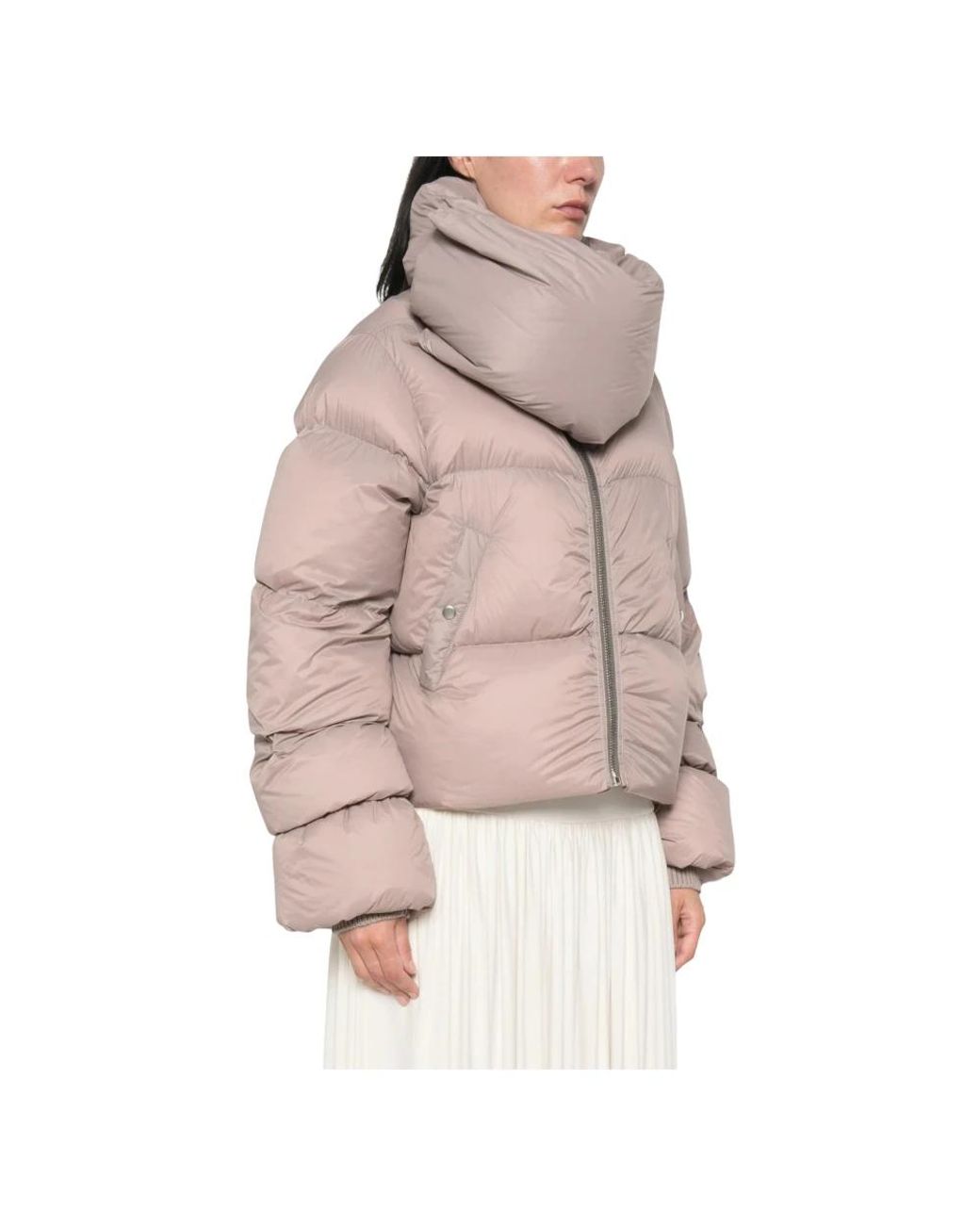 Rick Owens Gray Winter Jackets