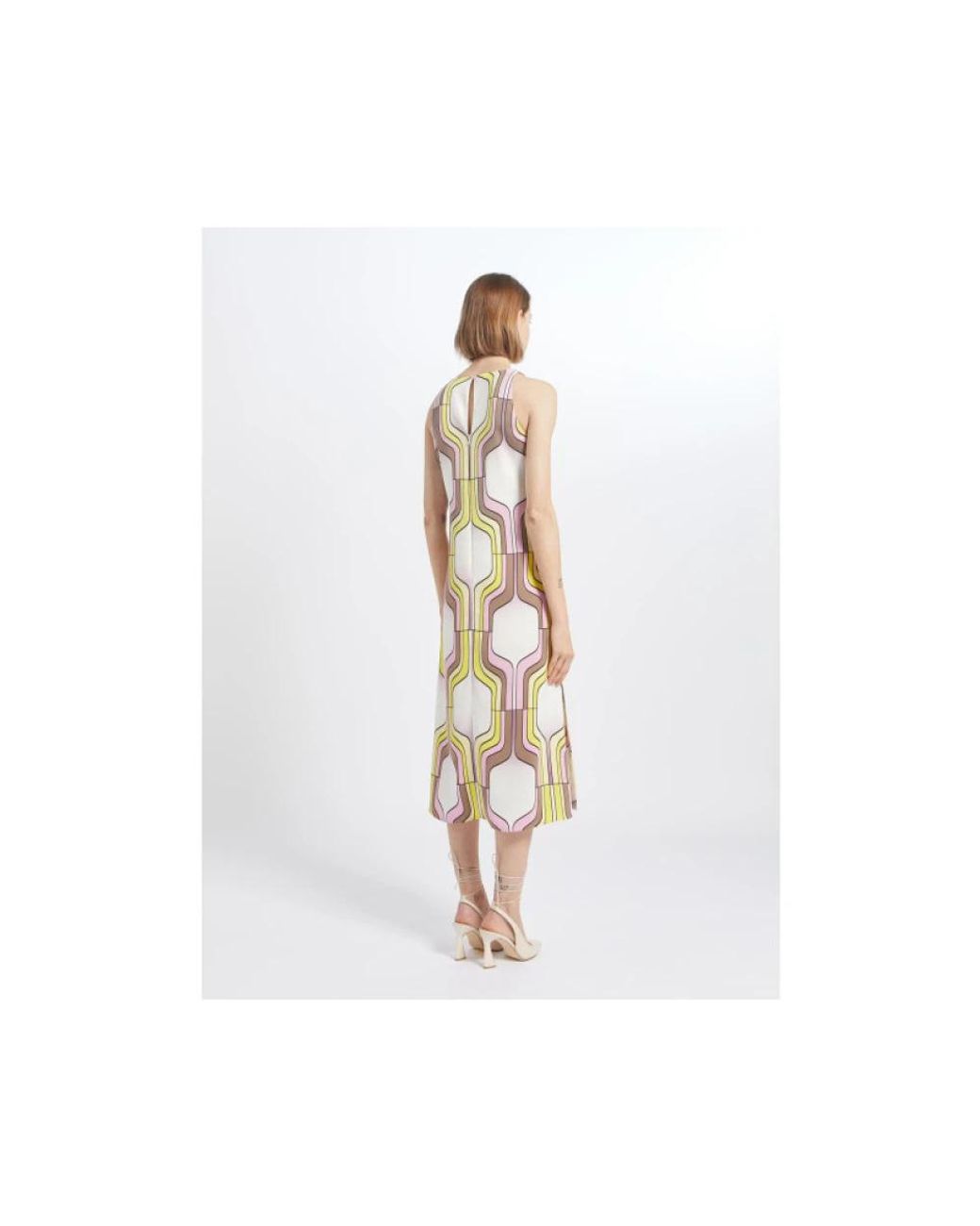 Midi Dresses Marella en coloris Metallic