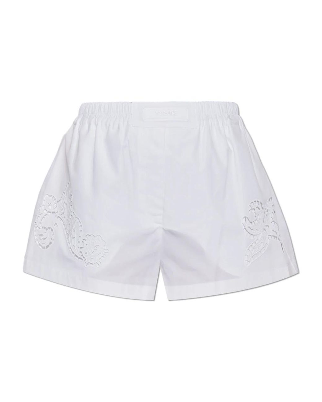 Versace Katoenen Shorts in het White
