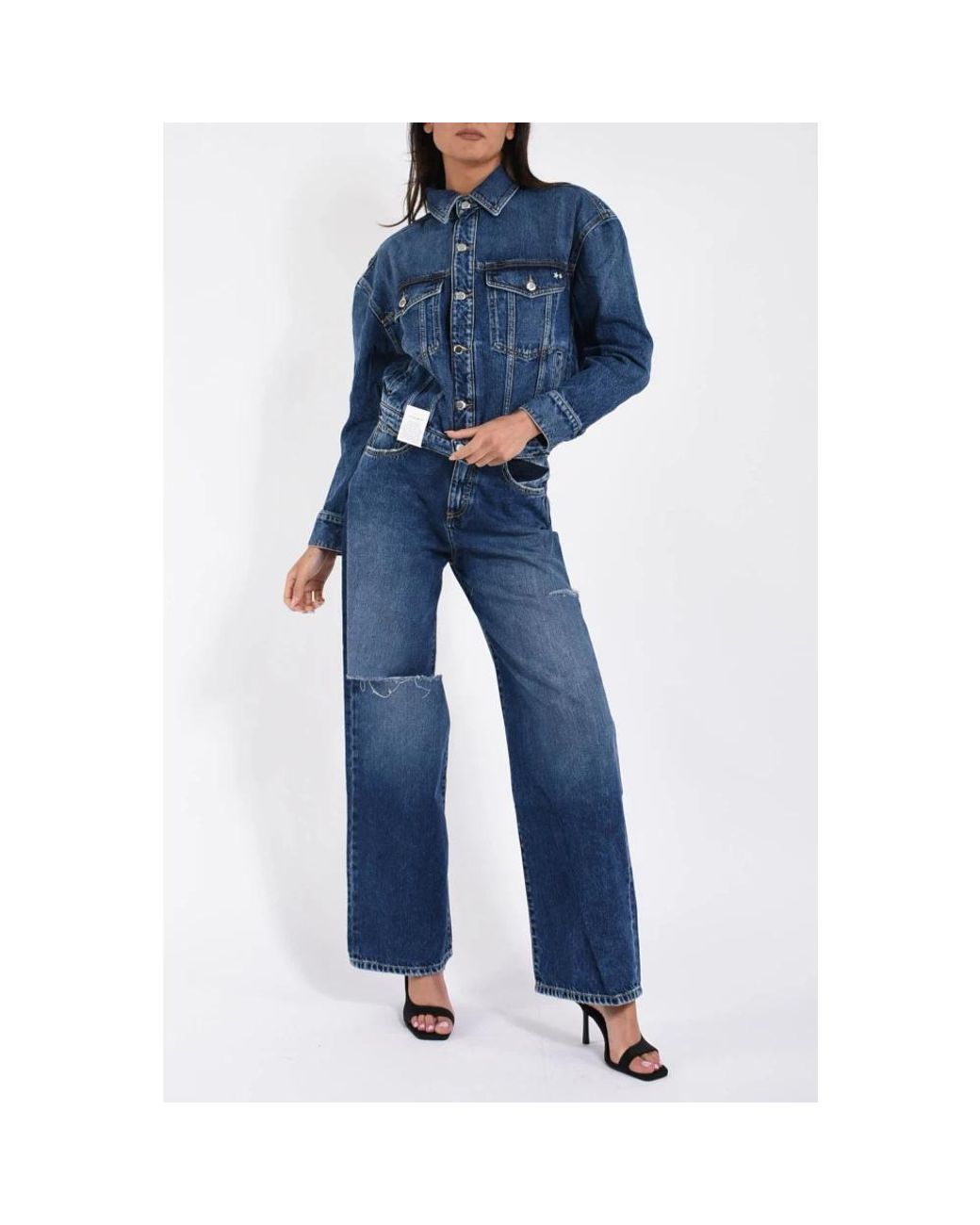 ICON DENIM Blue Straight Fit Jeans
