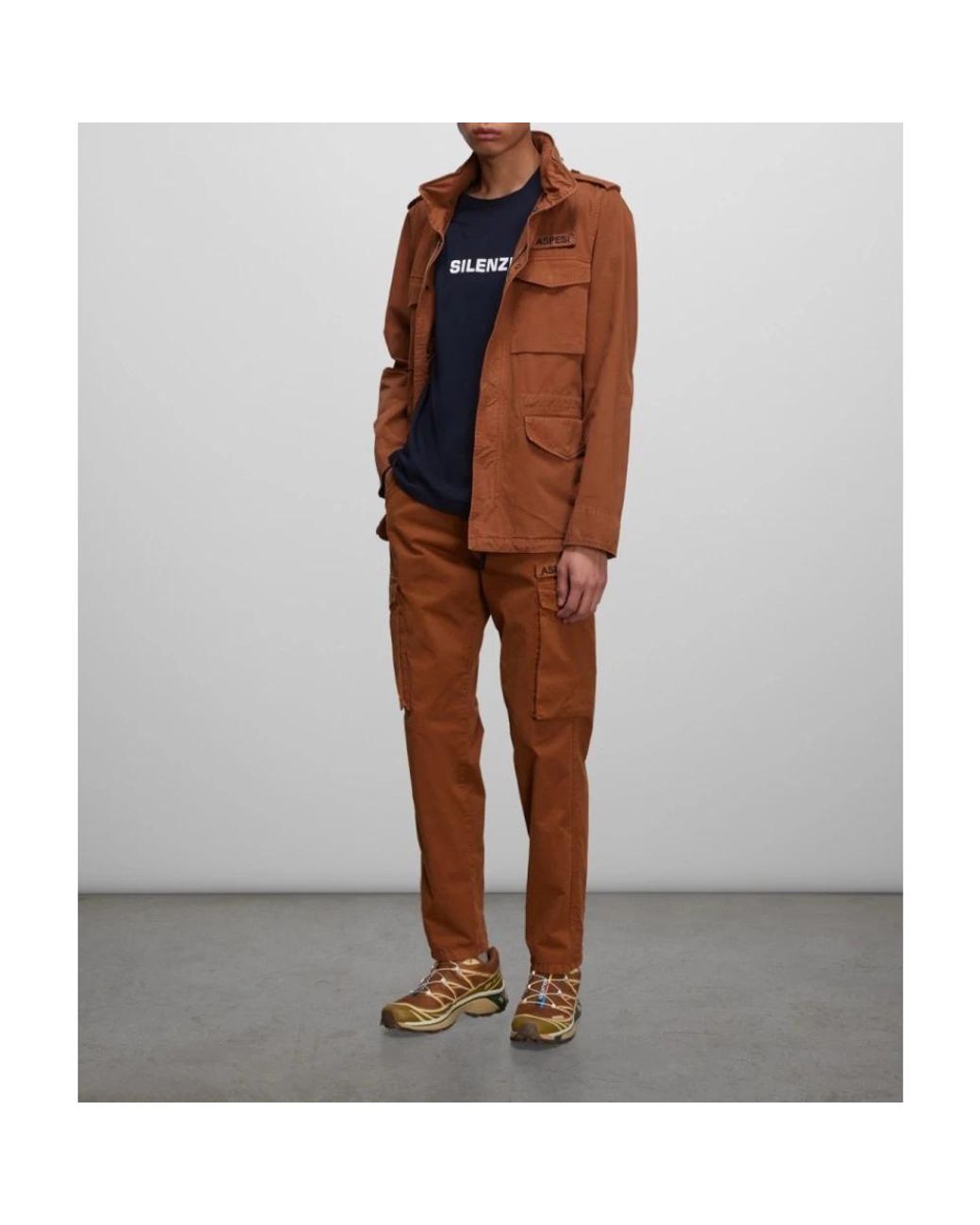 Aspesi Brown Light Jackets for men