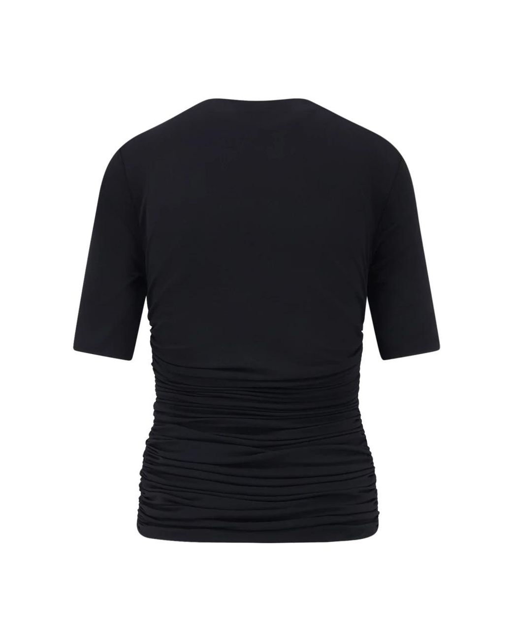 Alaïa Black Alaã¯A Pleated T-Shirt