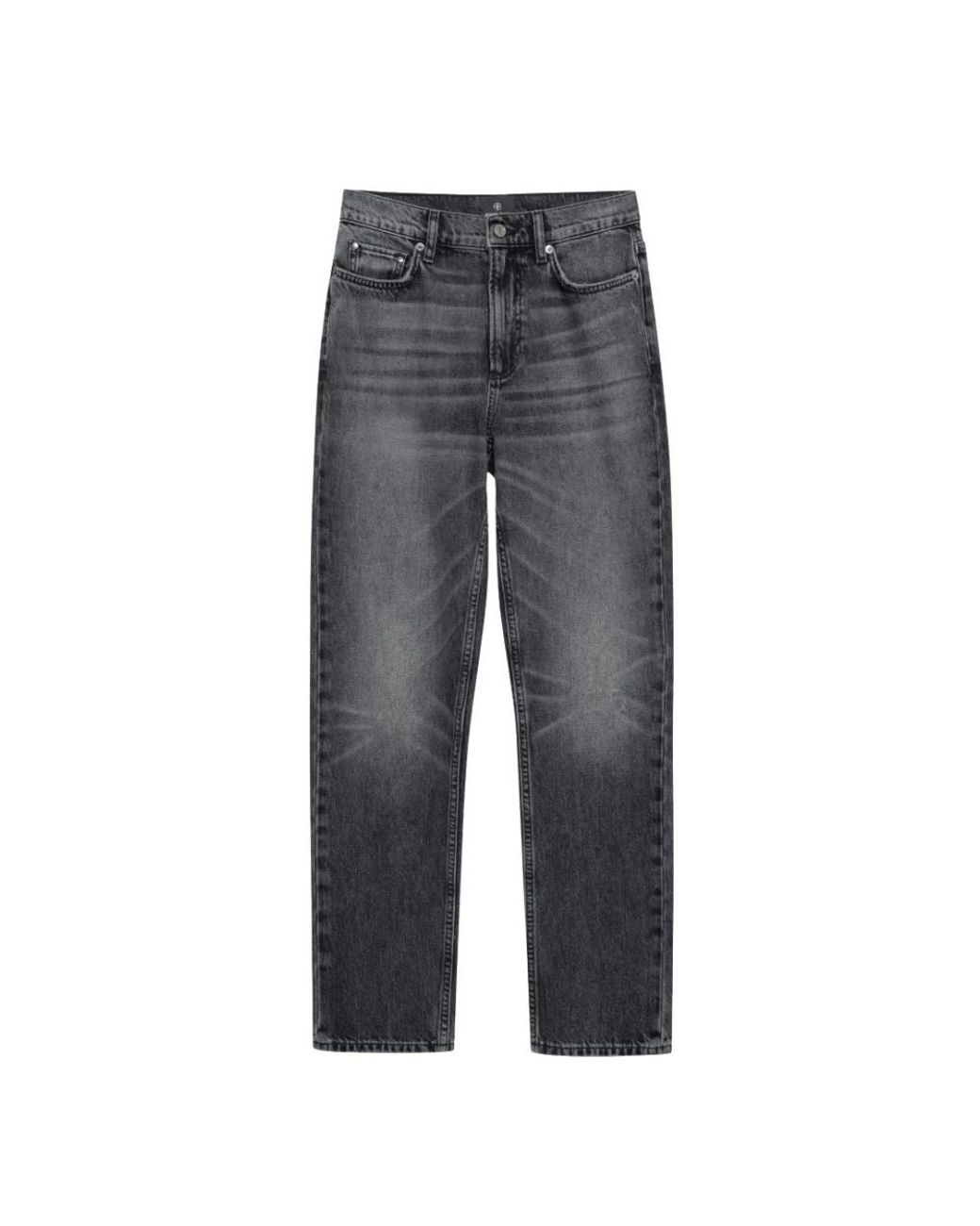 Anine Bing Gray Slim-Fit Jeans