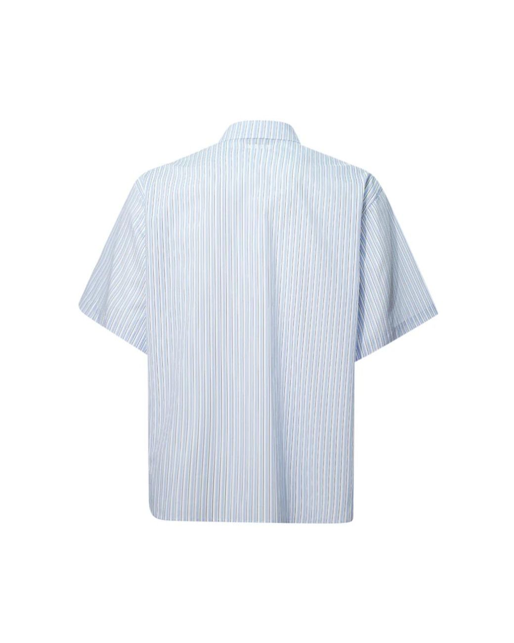 MSGM Blue Short Sleeve Shirts for men