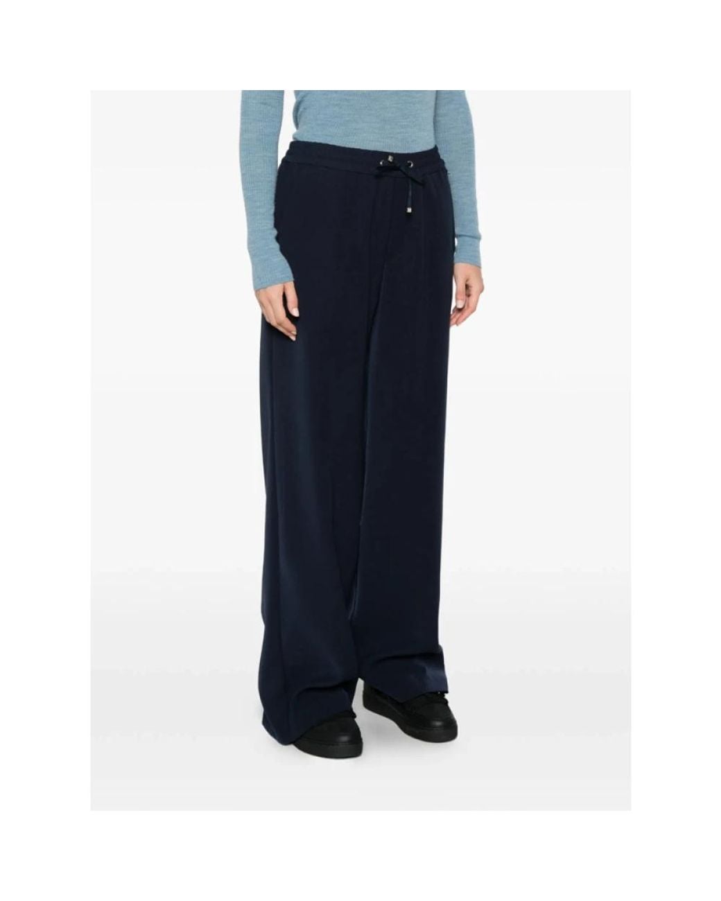 Wide Trousers Herno en coloris Blue