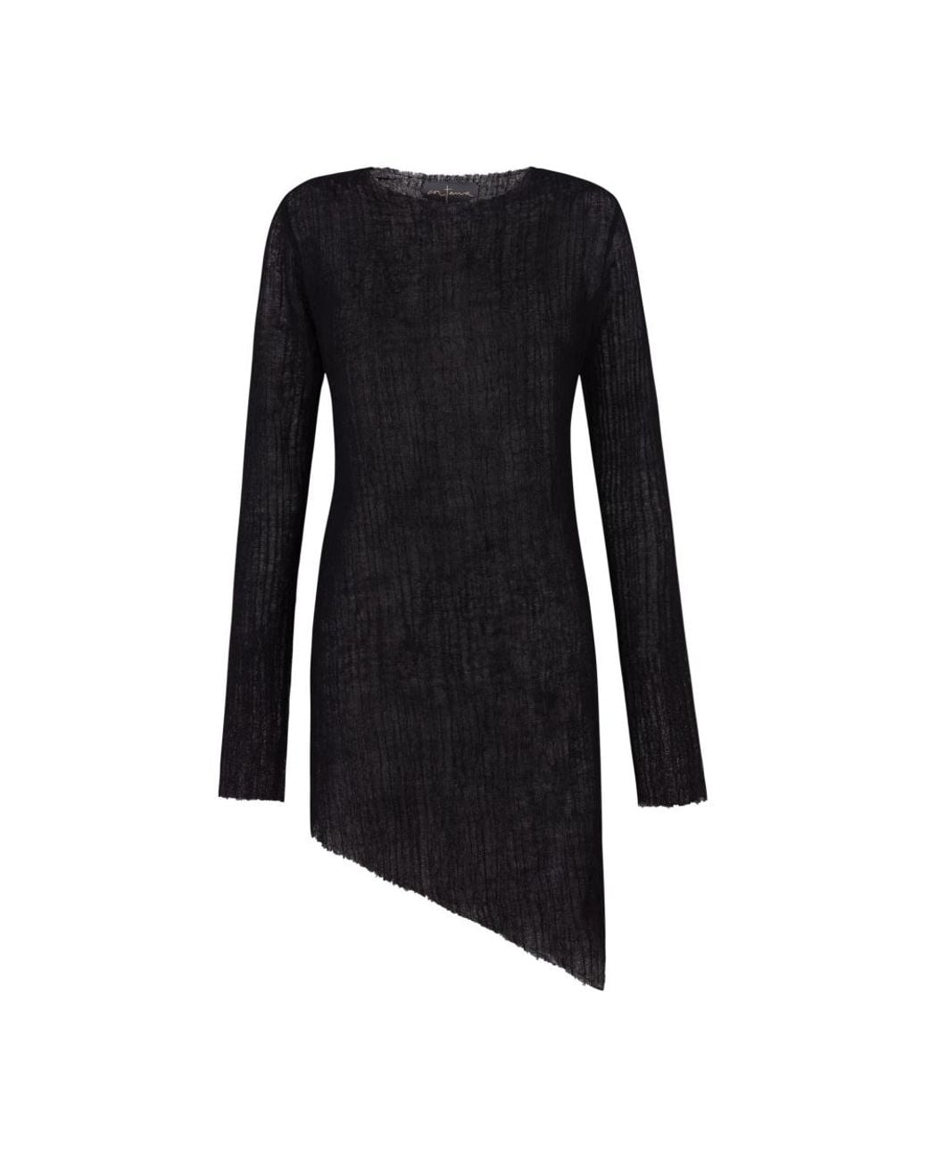 Cortana Black Round-Neck Knitwear