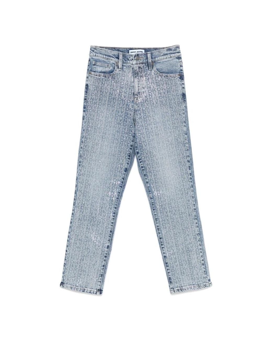 Straight Jeans DKNY en coloris Blue