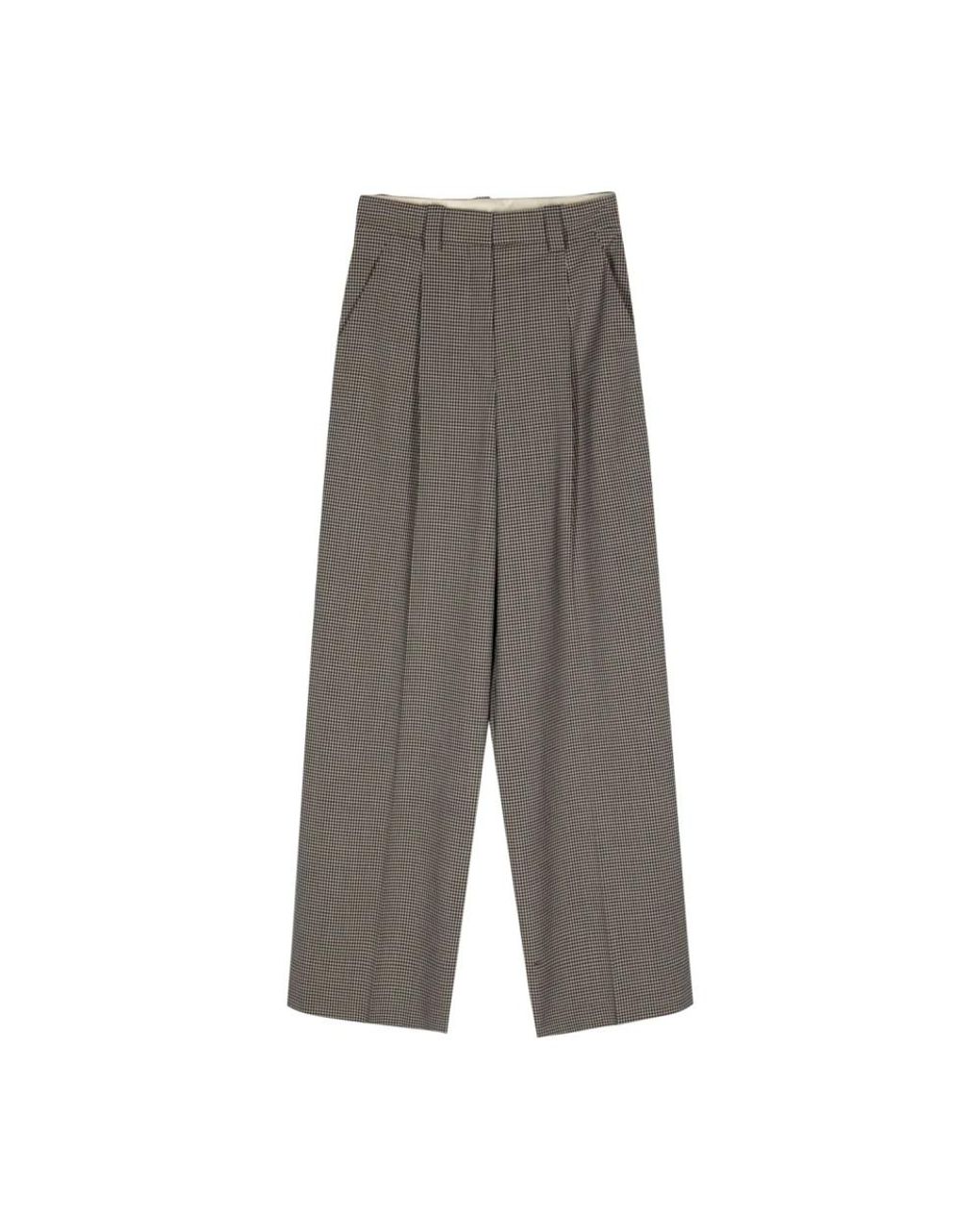 Alysi Gray Wide Trousers