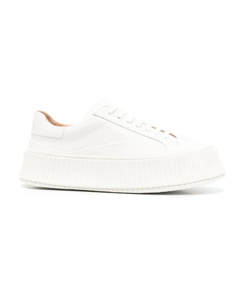 Jil Sander White Vulcanized Sole Sneakers