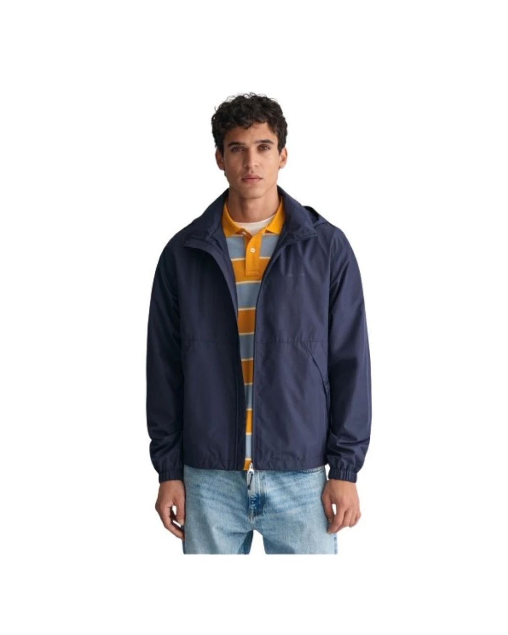 Gant Jassen ,Blauw ,Polyester Windshielder Lichtgewicht Waterdichte Jas in het Blue voor heren
