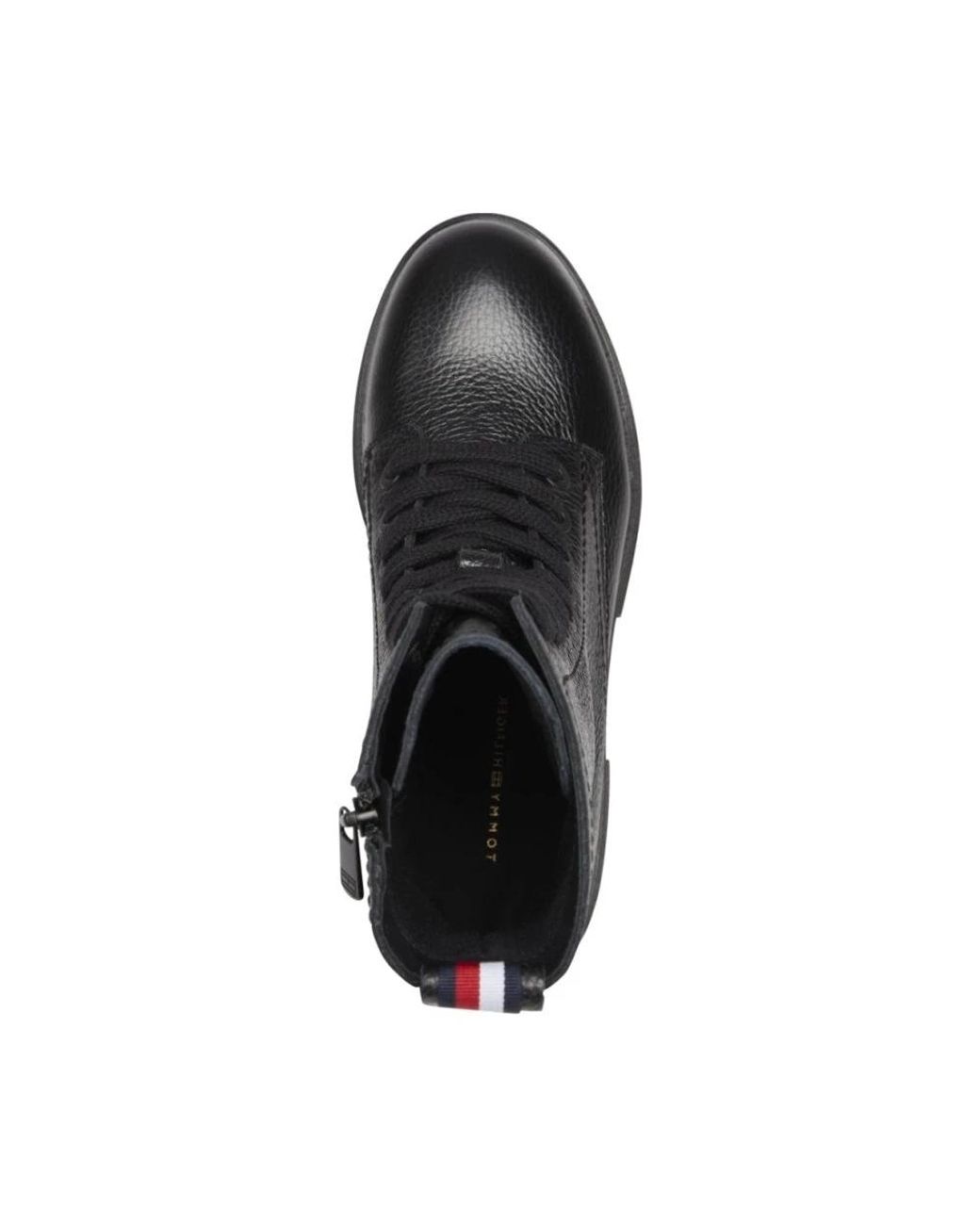 Tommy Hilfiger Black Lace-Up Boots