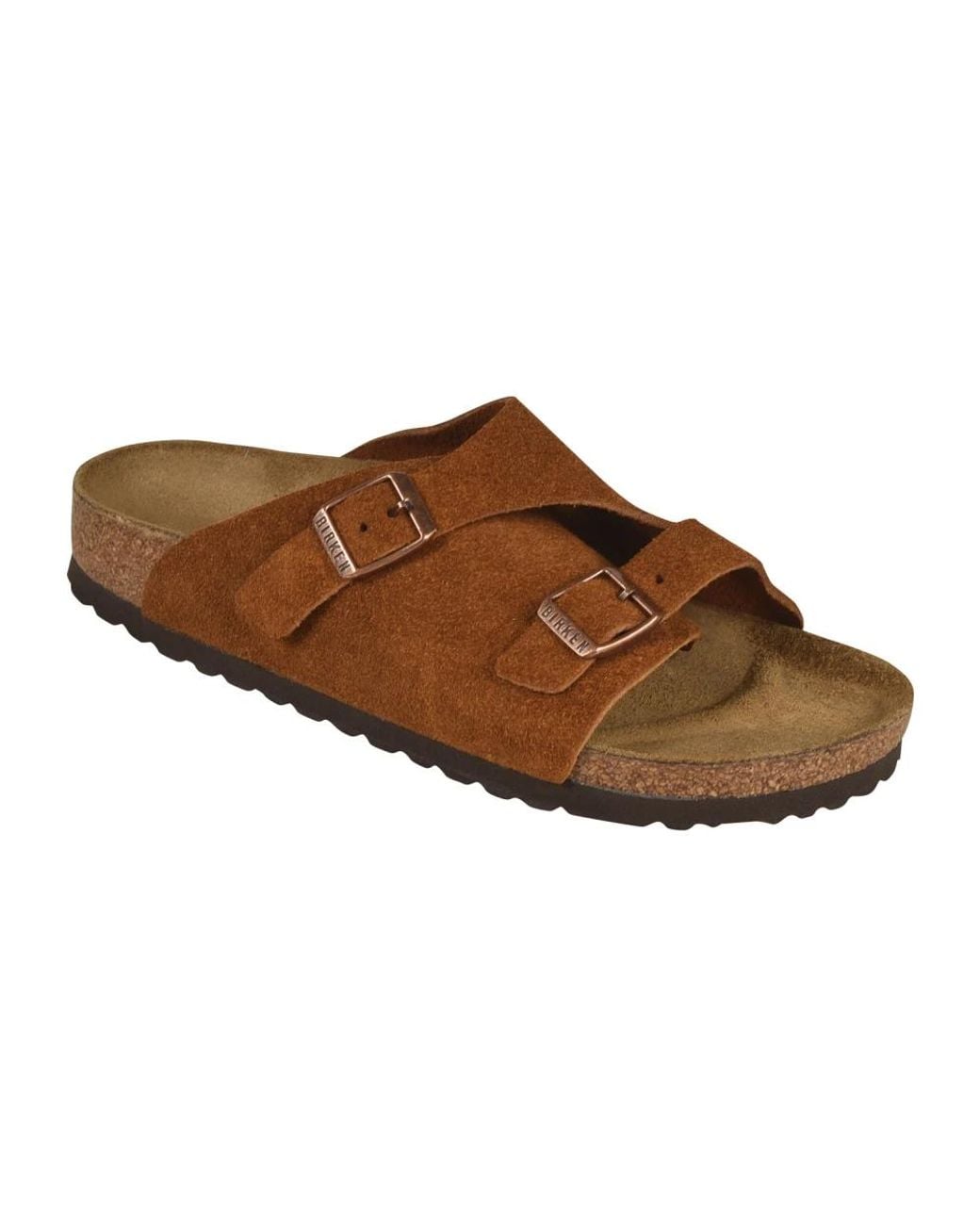 Birkenstock Brown Sliders for men