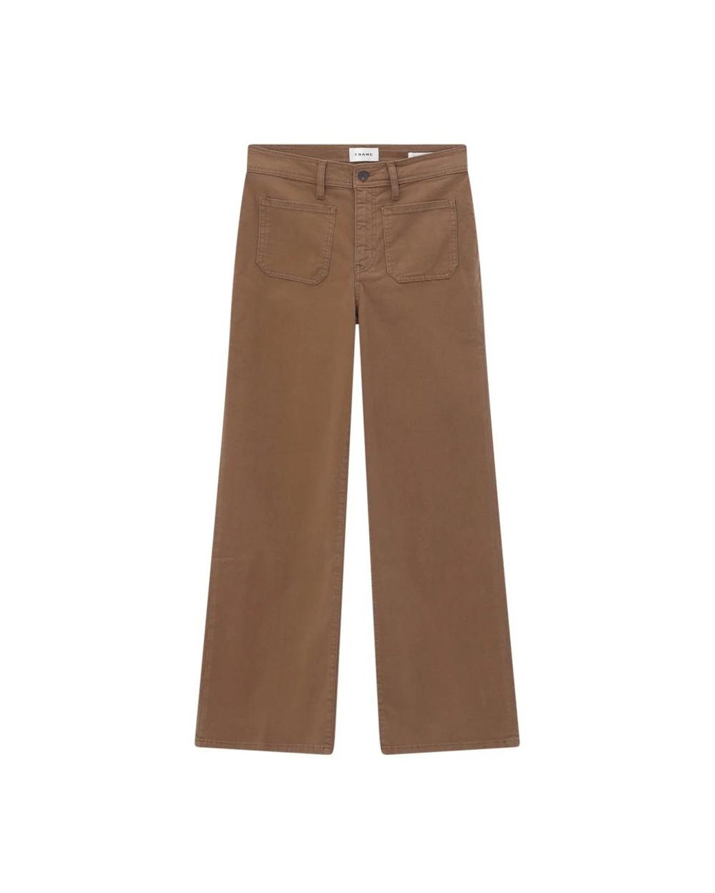 FRAME Brown Wide Trousers