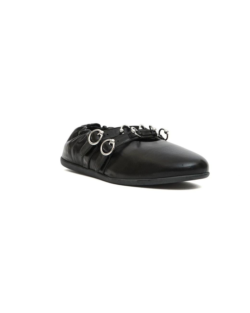 3Juin Black Ballerina Shoes