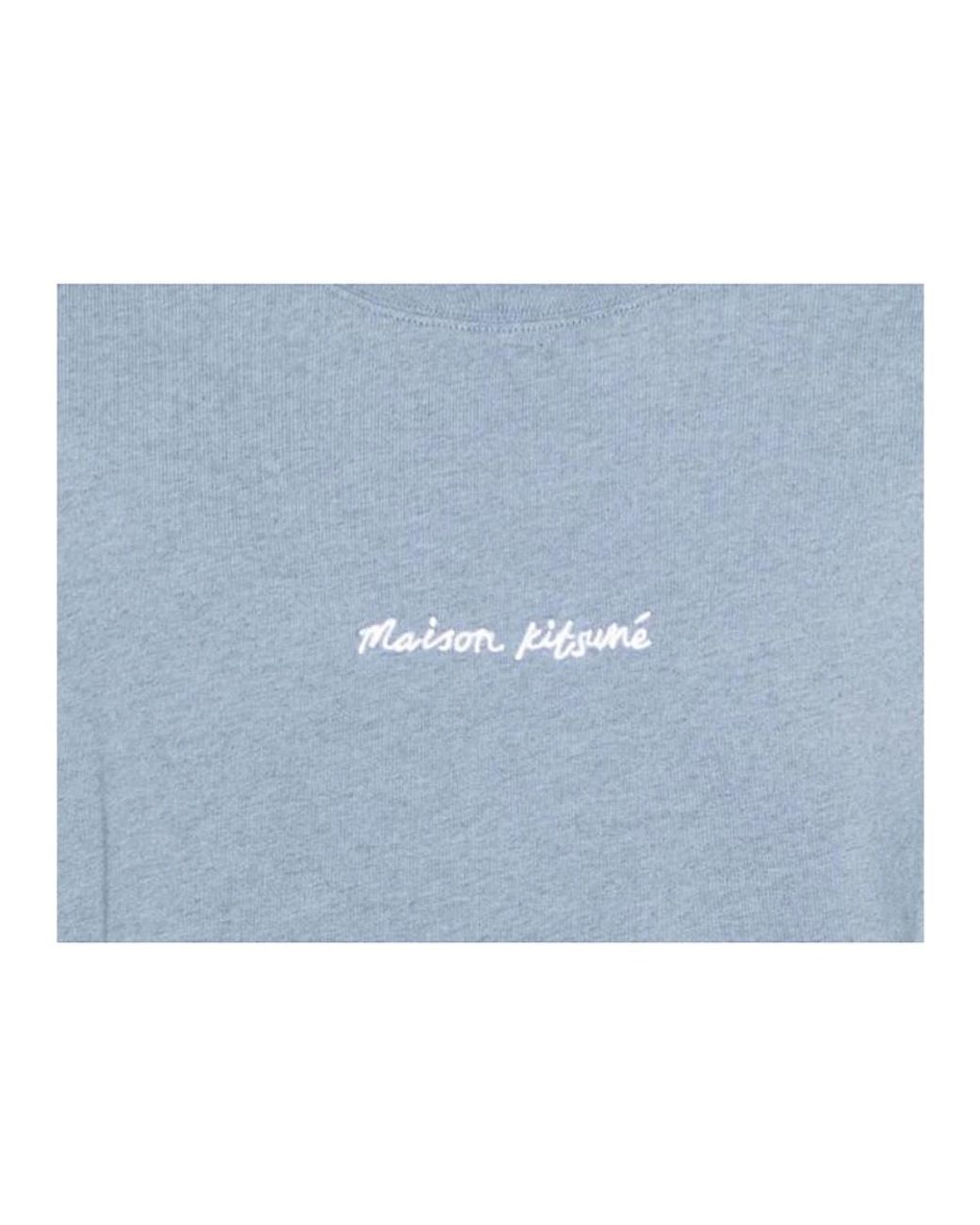 Maison Kitsuné Blue T-Shirts for men