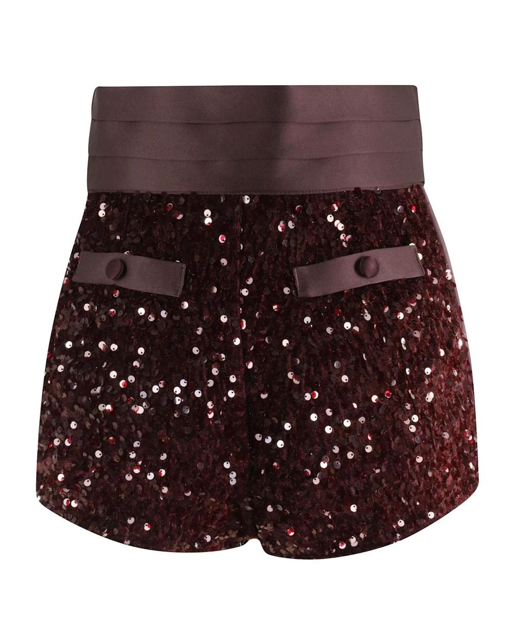Elisabetta Franchi Brown Short Shorts