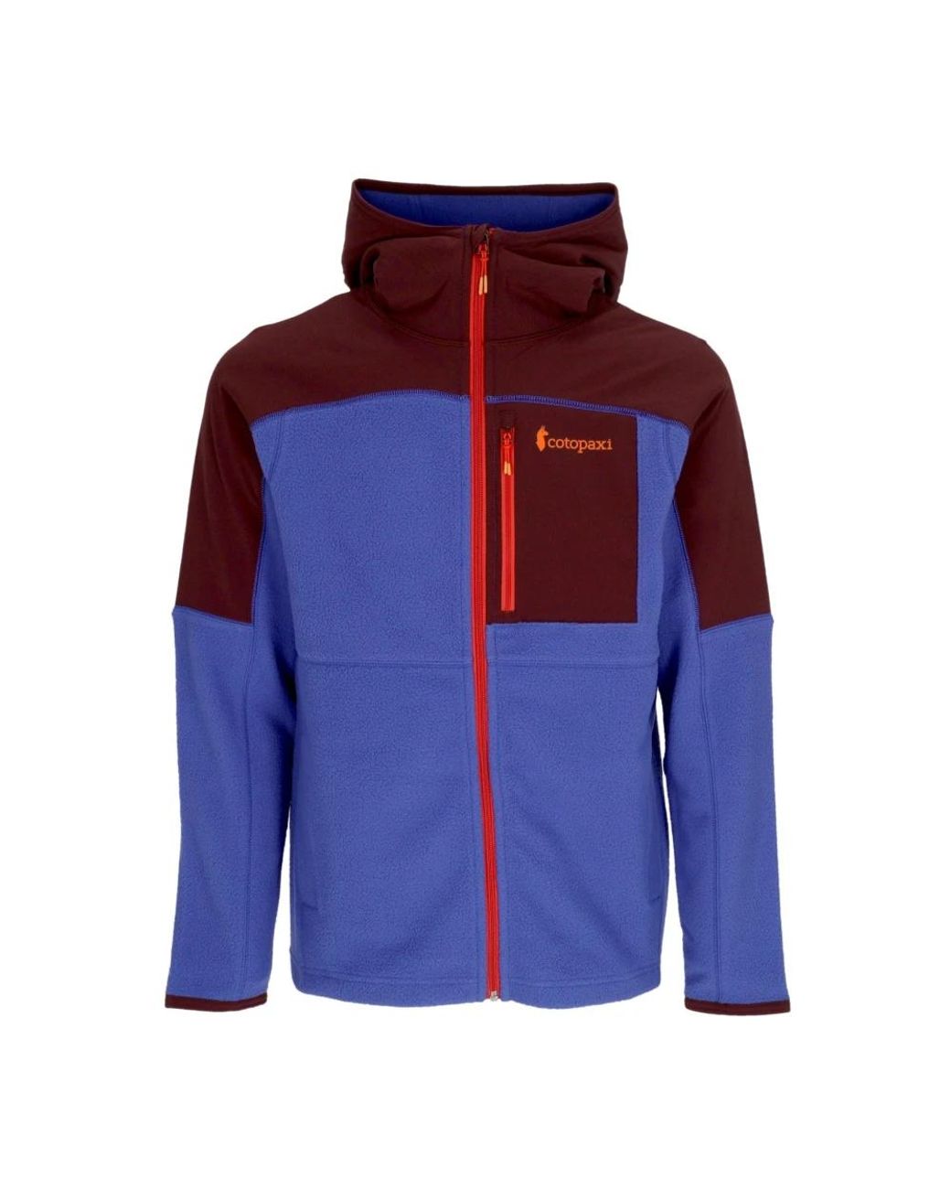 COTOPAXI Fitness ,Veelkleurig ,Polyester Fleece Hoodie Full-Zip Jas Wijn/Blauw in het Blue voor heren