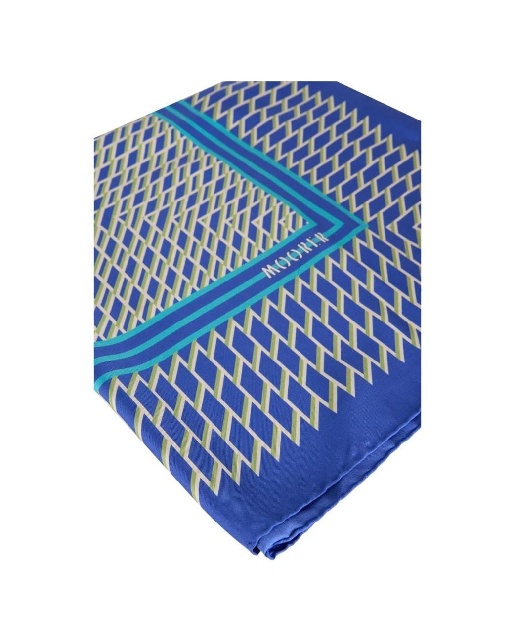 Moorer Blue Silk Scarves