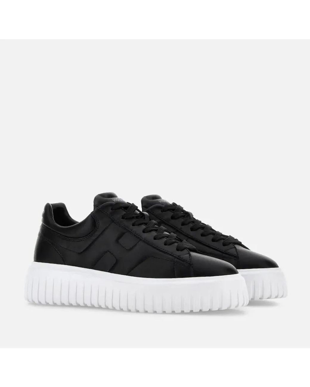 Hogan Black Sneakers H-Stripes for men