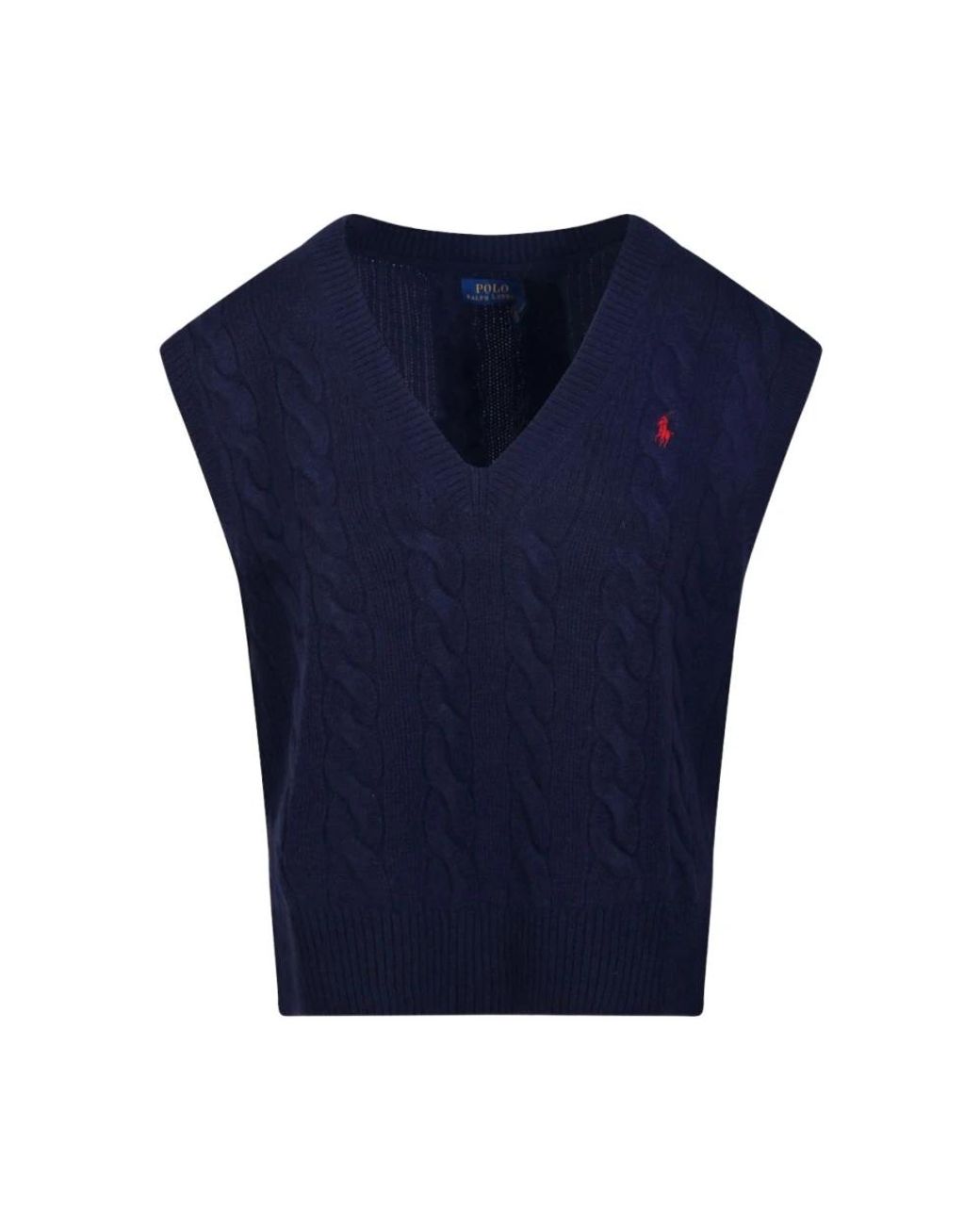 Polo Ralph Lauren Blue V-Neck Knitwear