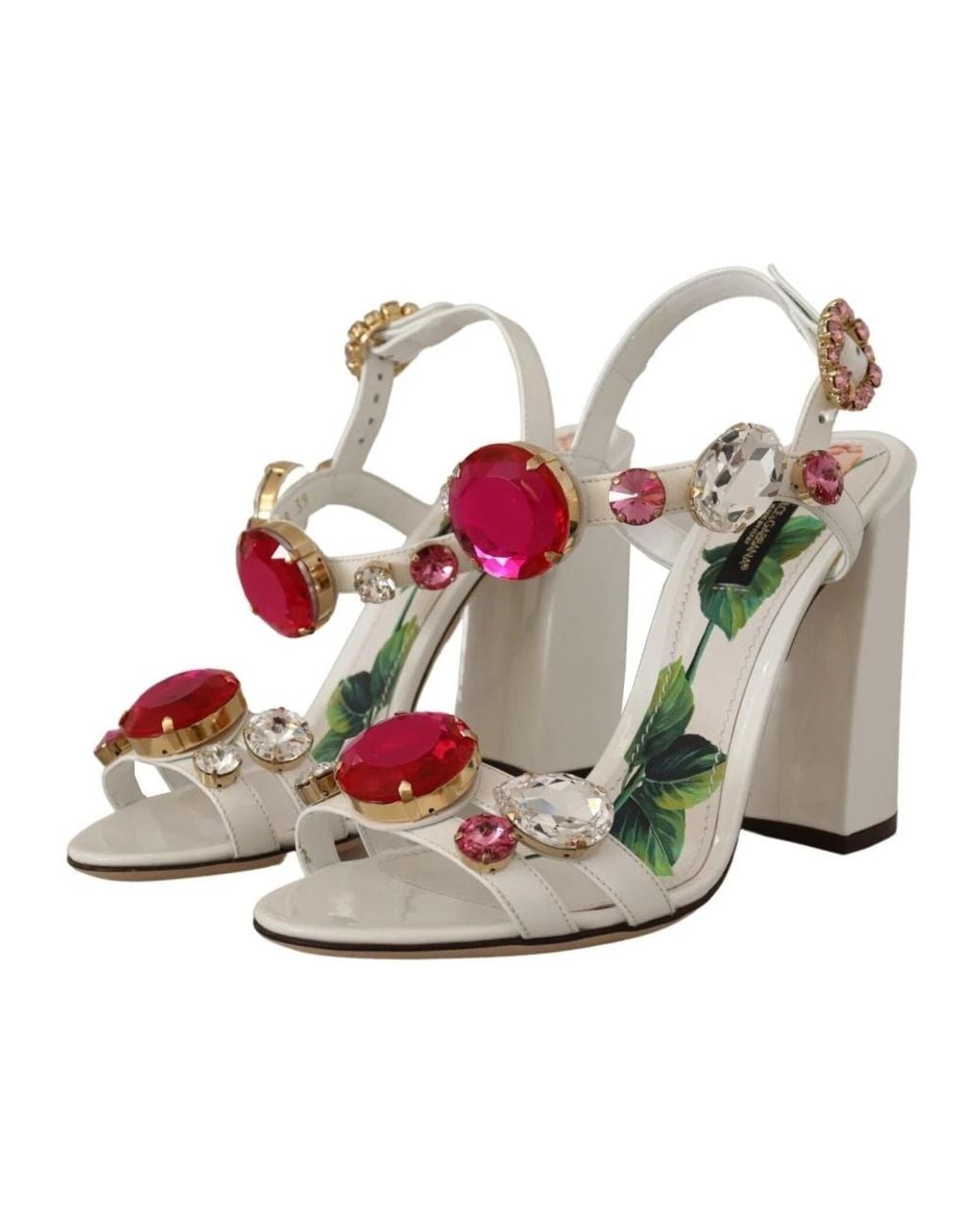 Dolce & Gabbana Metallic High Heel Sandals