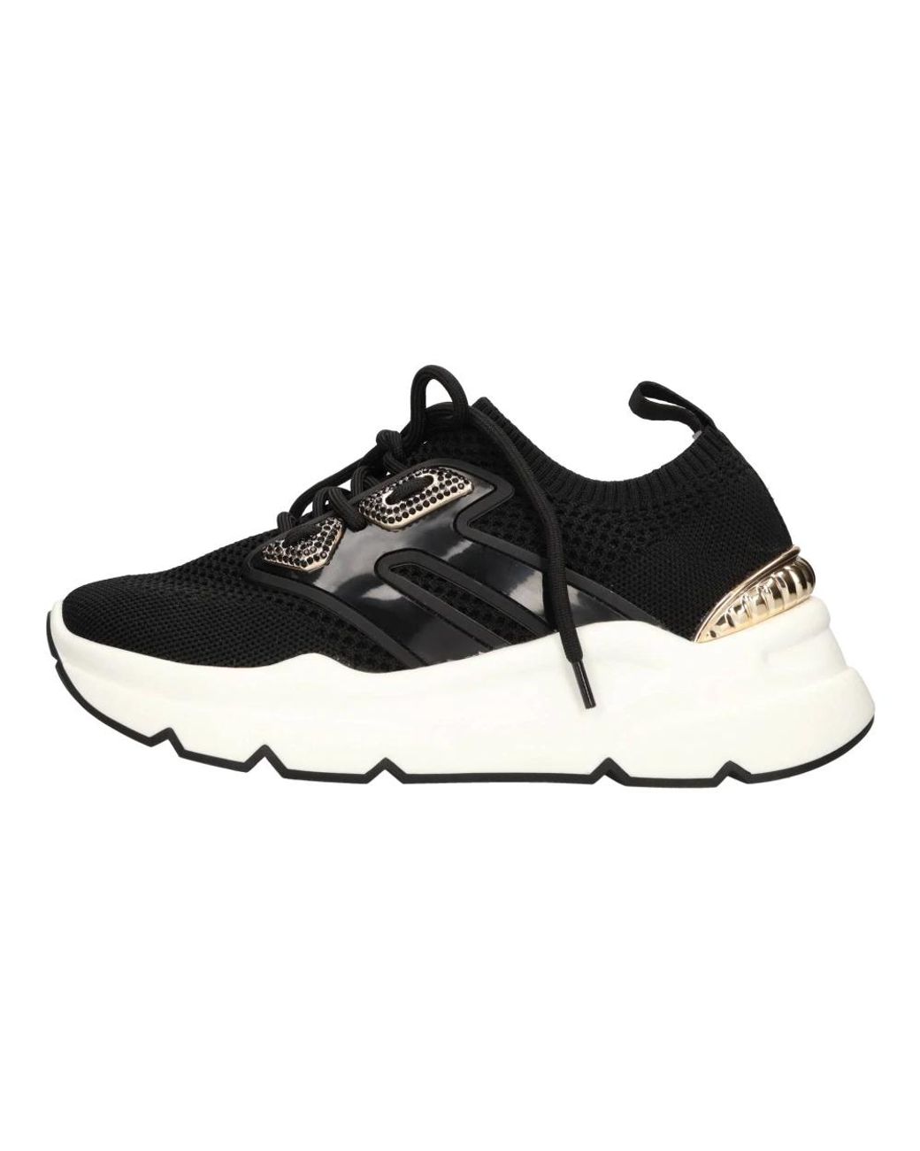 Emanuélle Vee Schoenen ,Zwart ,Leer Sneakers Zwart in het Black