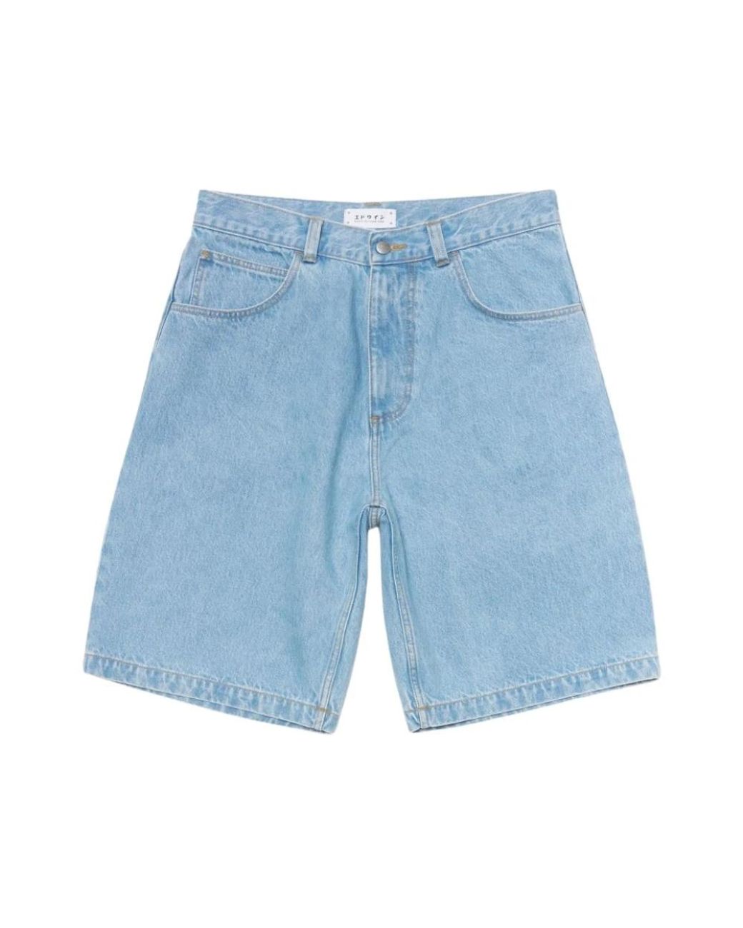 Edwin Blue Denim Shorts for men