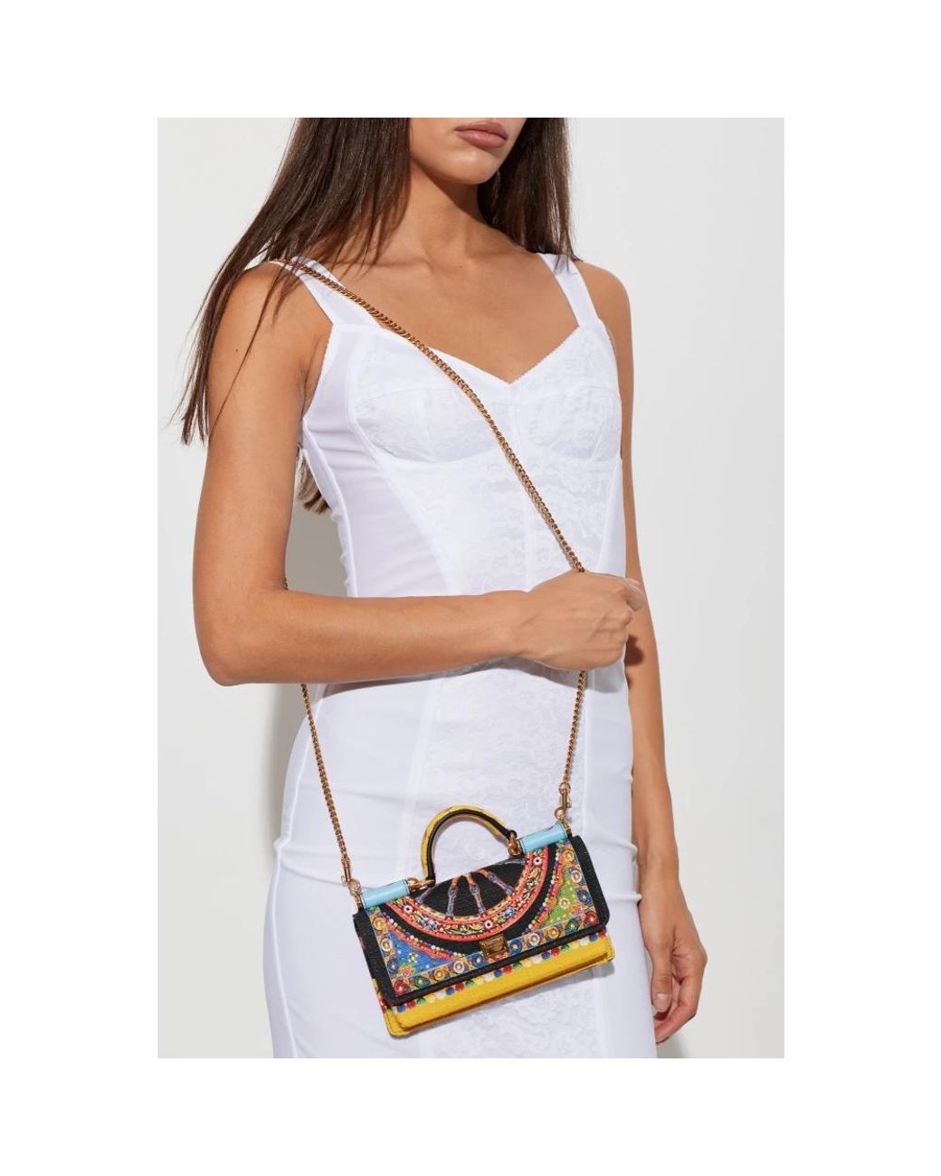 Dolce & Gabbana Yellow Handbags