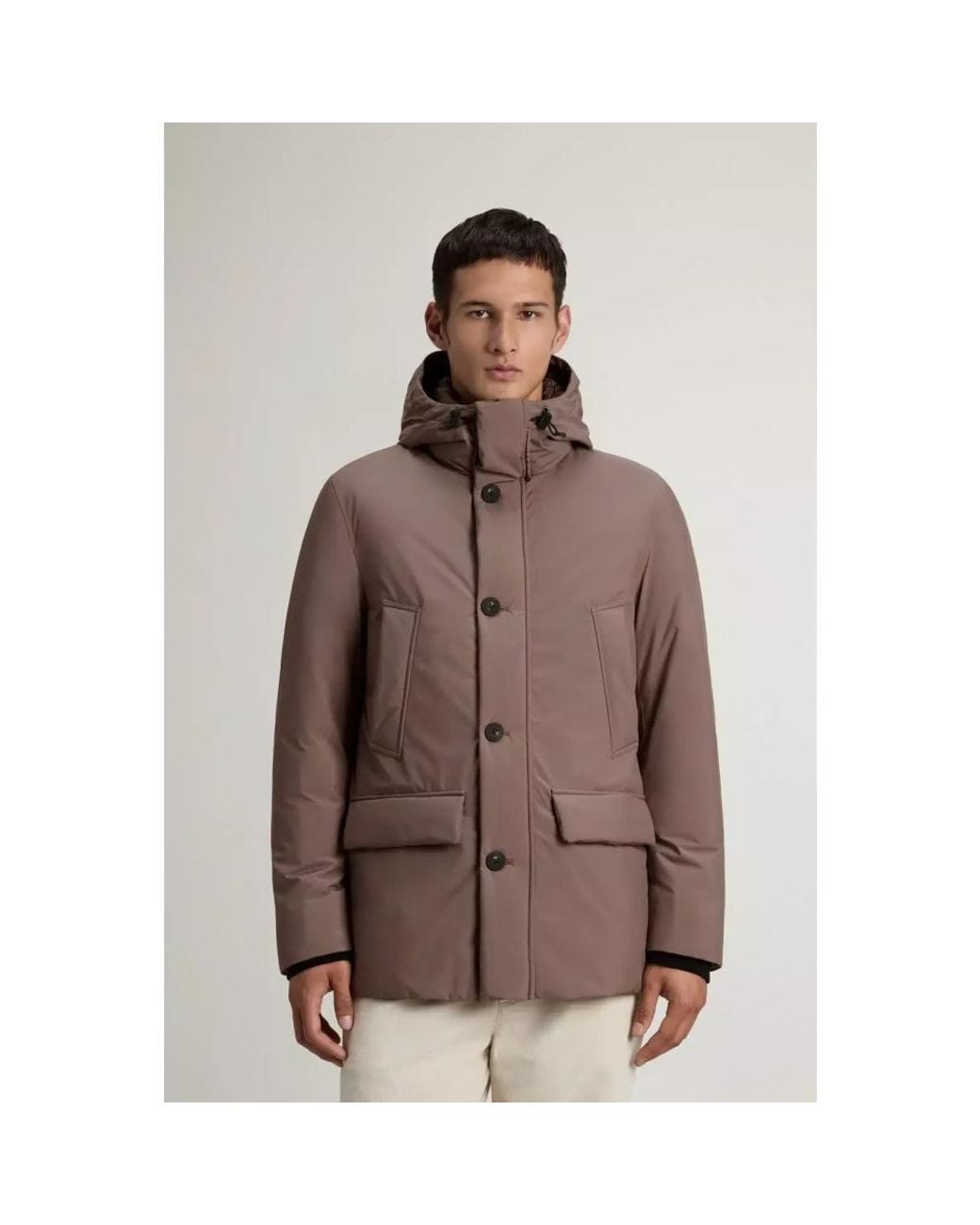 Woolrich Brown Winter Jackets for men