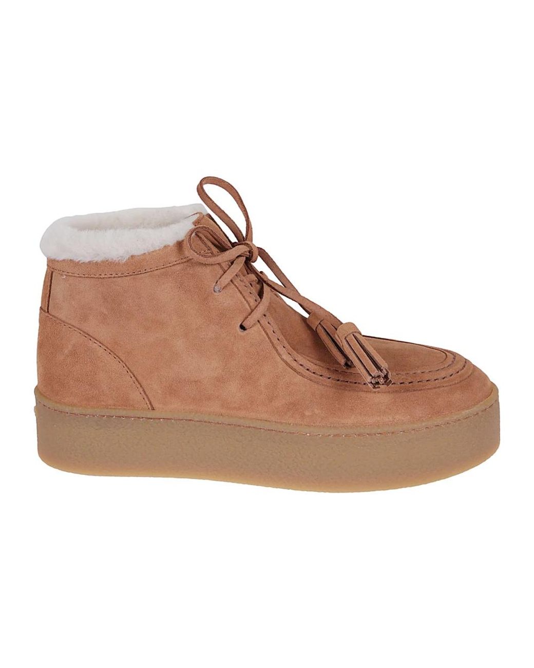 Hogan Schoenen ,Bruin ,Suède Winterlaarzen in het Brown