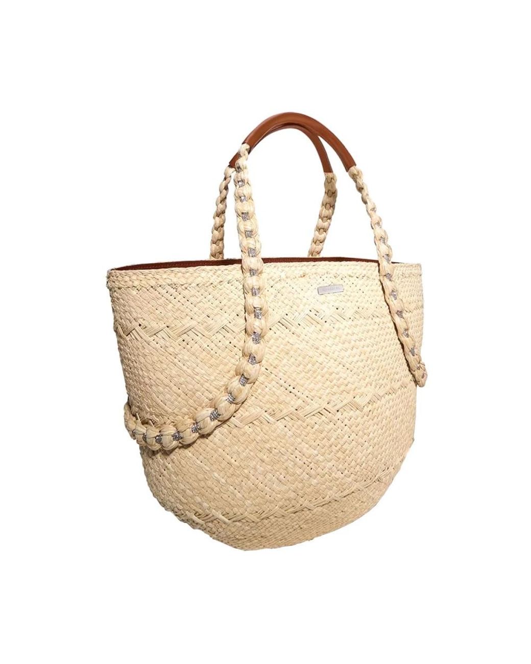 Aquazzura Natural Shopping Bags