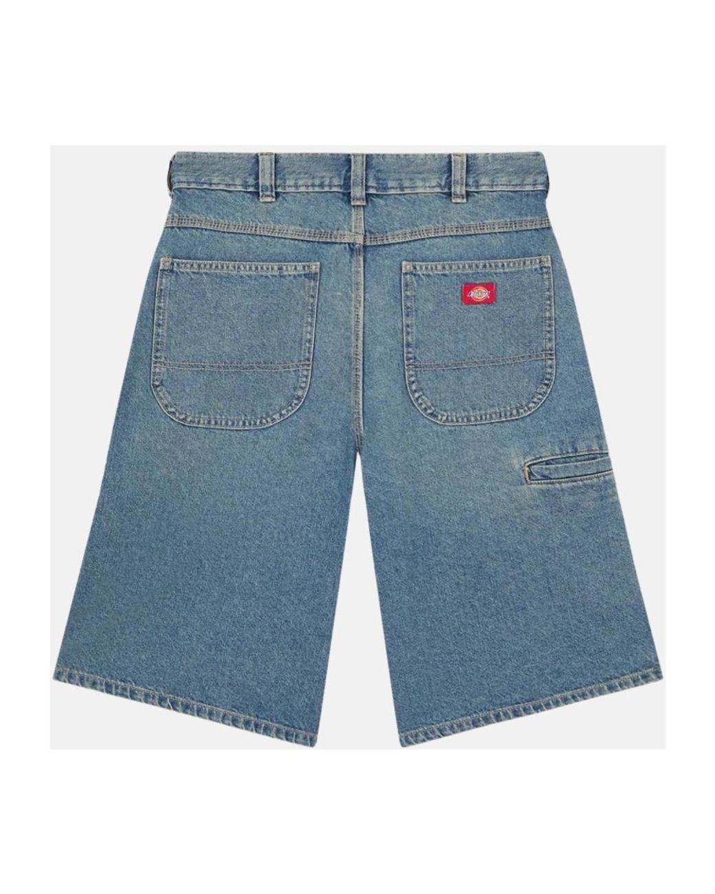 Dickies Blue Denim Shorts for men