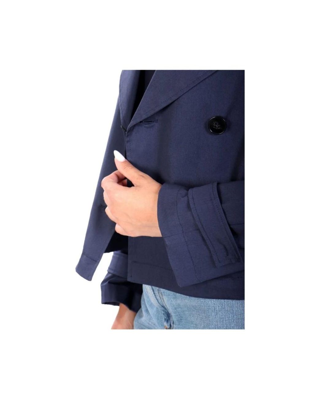 Marella Blue Trench Coats