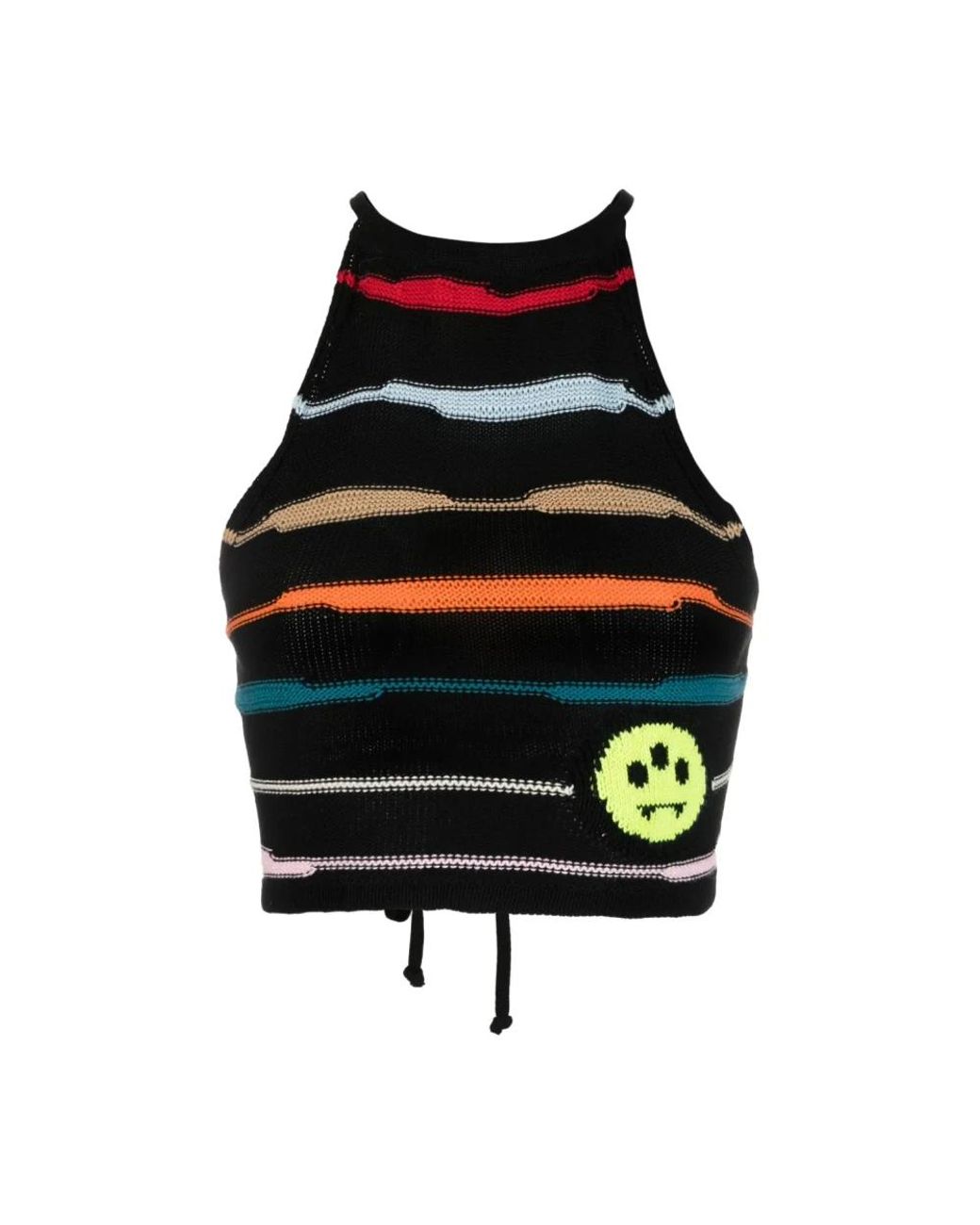 Barrow Black Sleeveless Tops