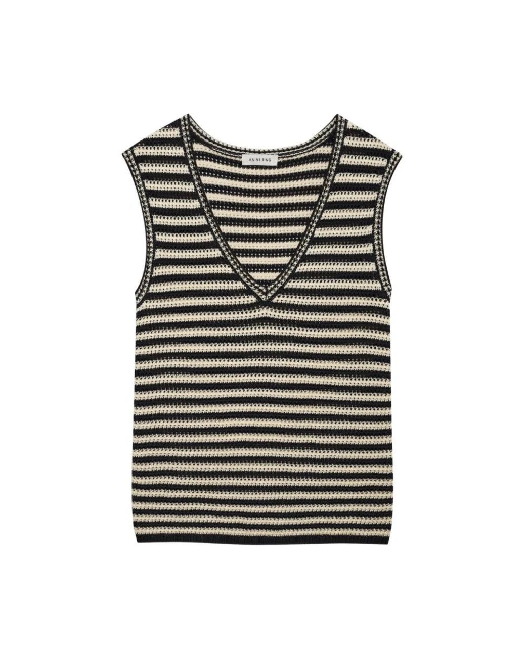 Anine Bing Black Sleeveless Tops