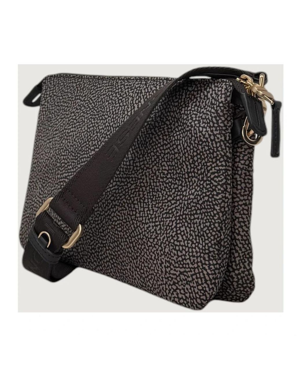 Borbonese Black Crossover-Tasche