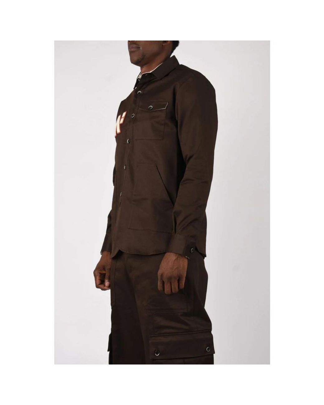 Nine:inthe:morning Brown Casual Shirts for men