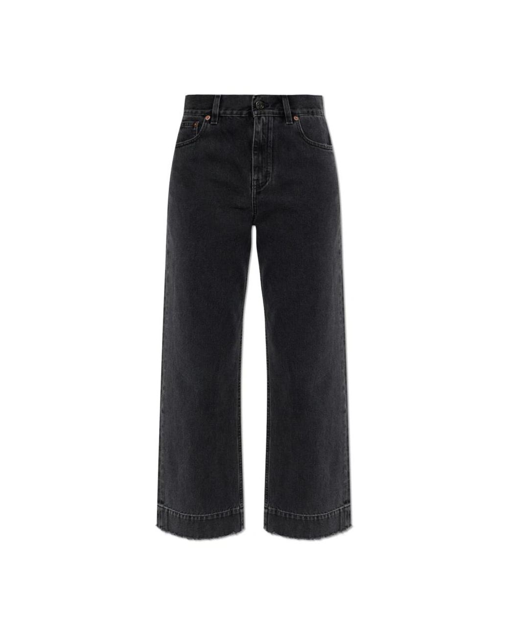 Straight Jeans Chloé de color Black