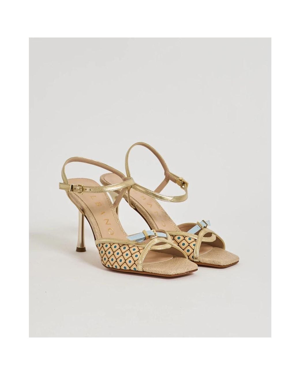 Albano Metallic High Heel Sandals