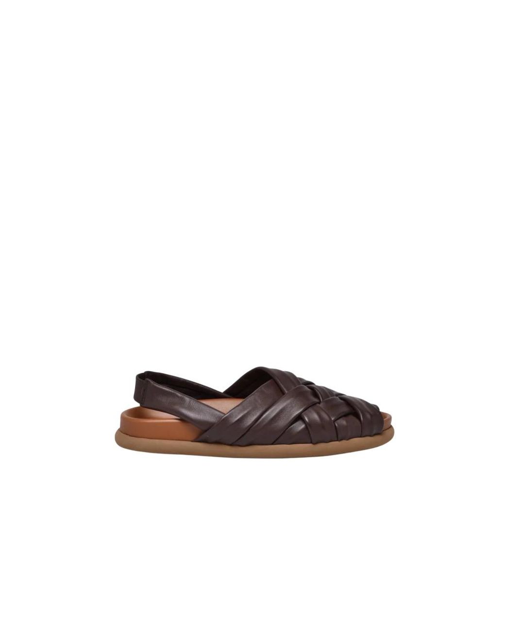 Patrizia Bonfanti Brown Flat Sandals