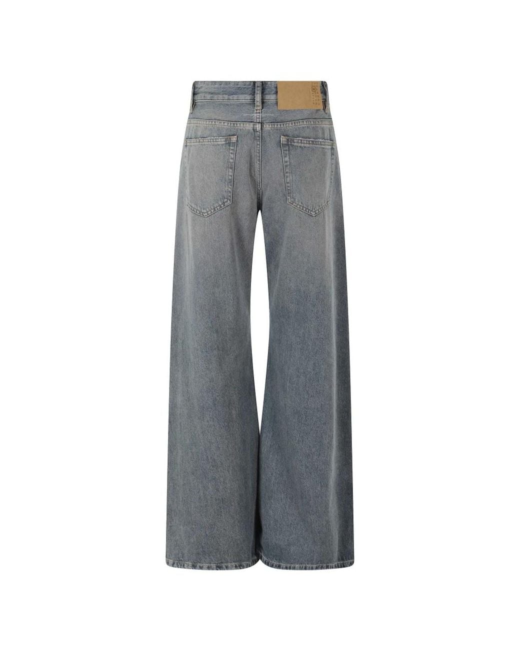 MM6 by Maison Margiela Gray Wide Jeans