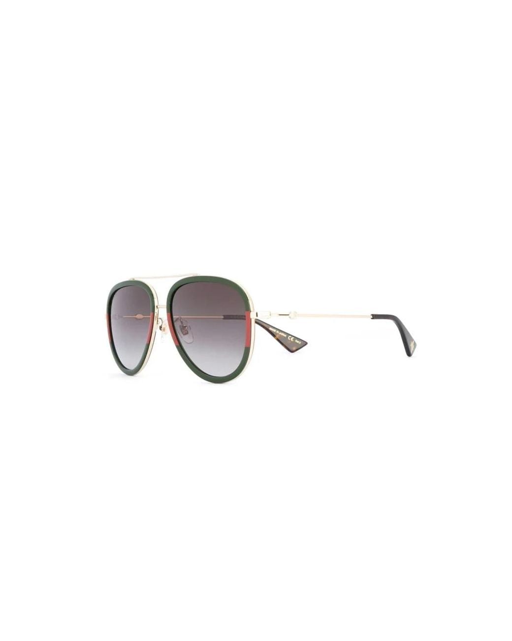 Gucci Yellow Sonnenbrille Mit Pilotengestell