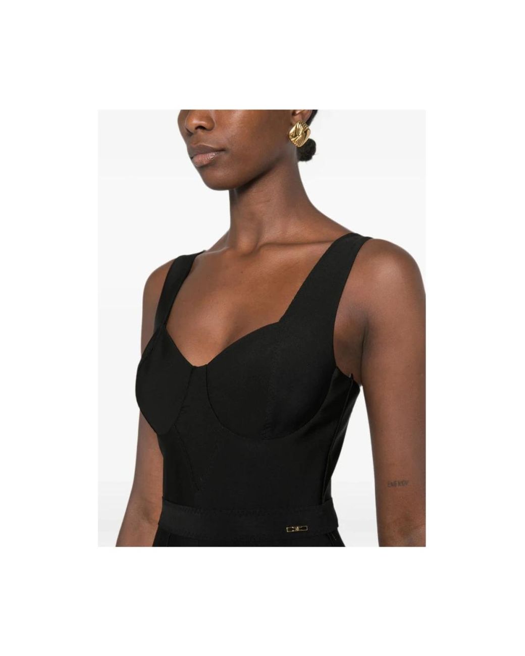 Elisabetta Franchi Black Dress