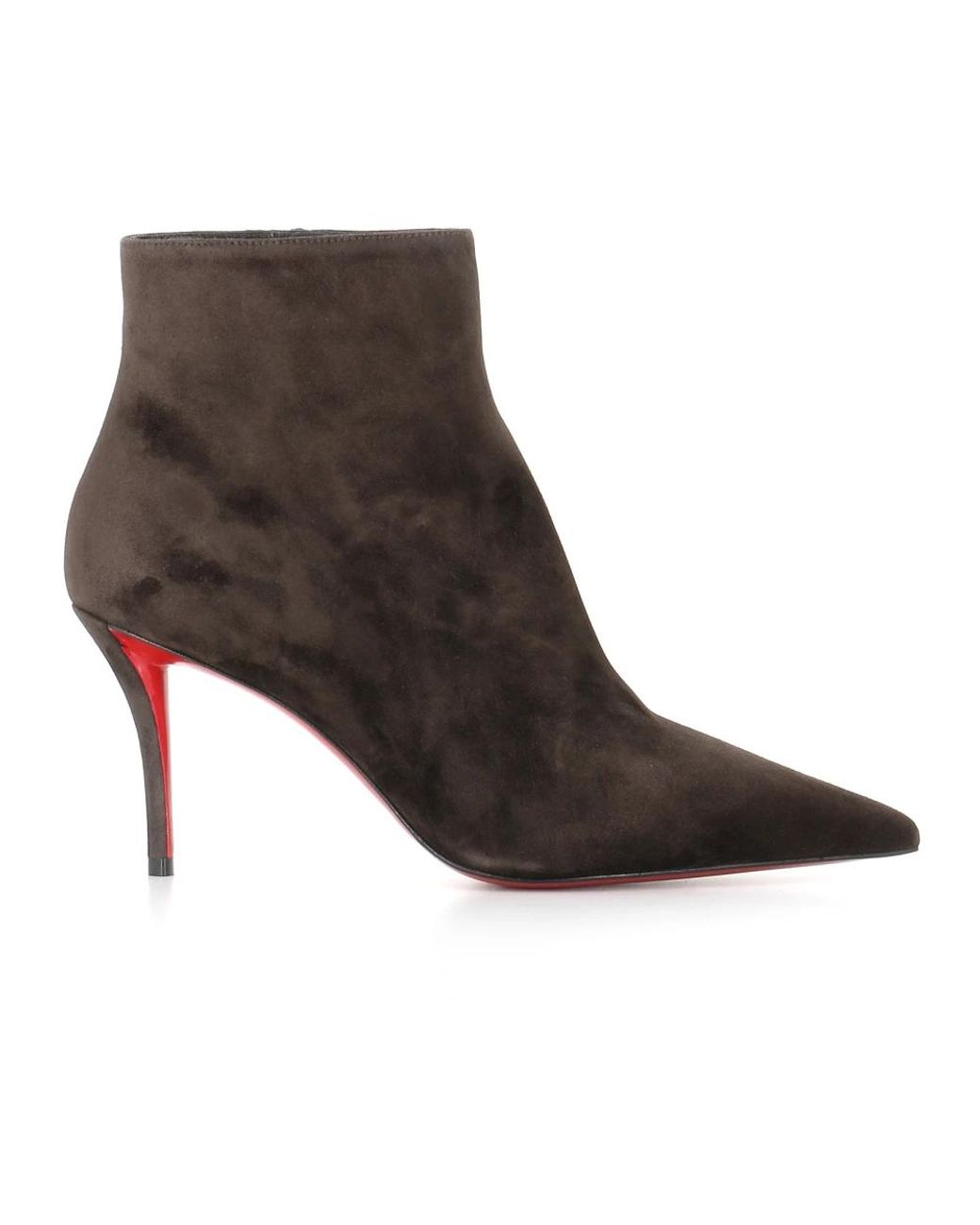 Christian Louboutin Brown Heeled Boots