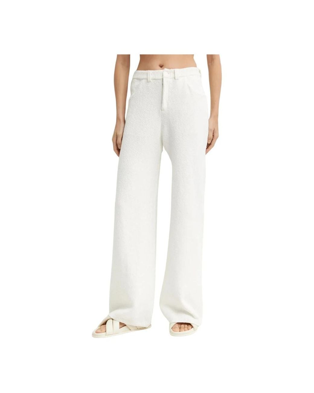 AYA MUSE White Wide Trousers