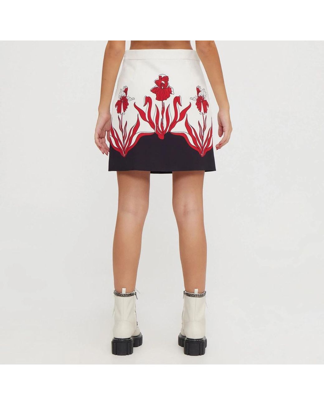 Moschino Red Short Skirts