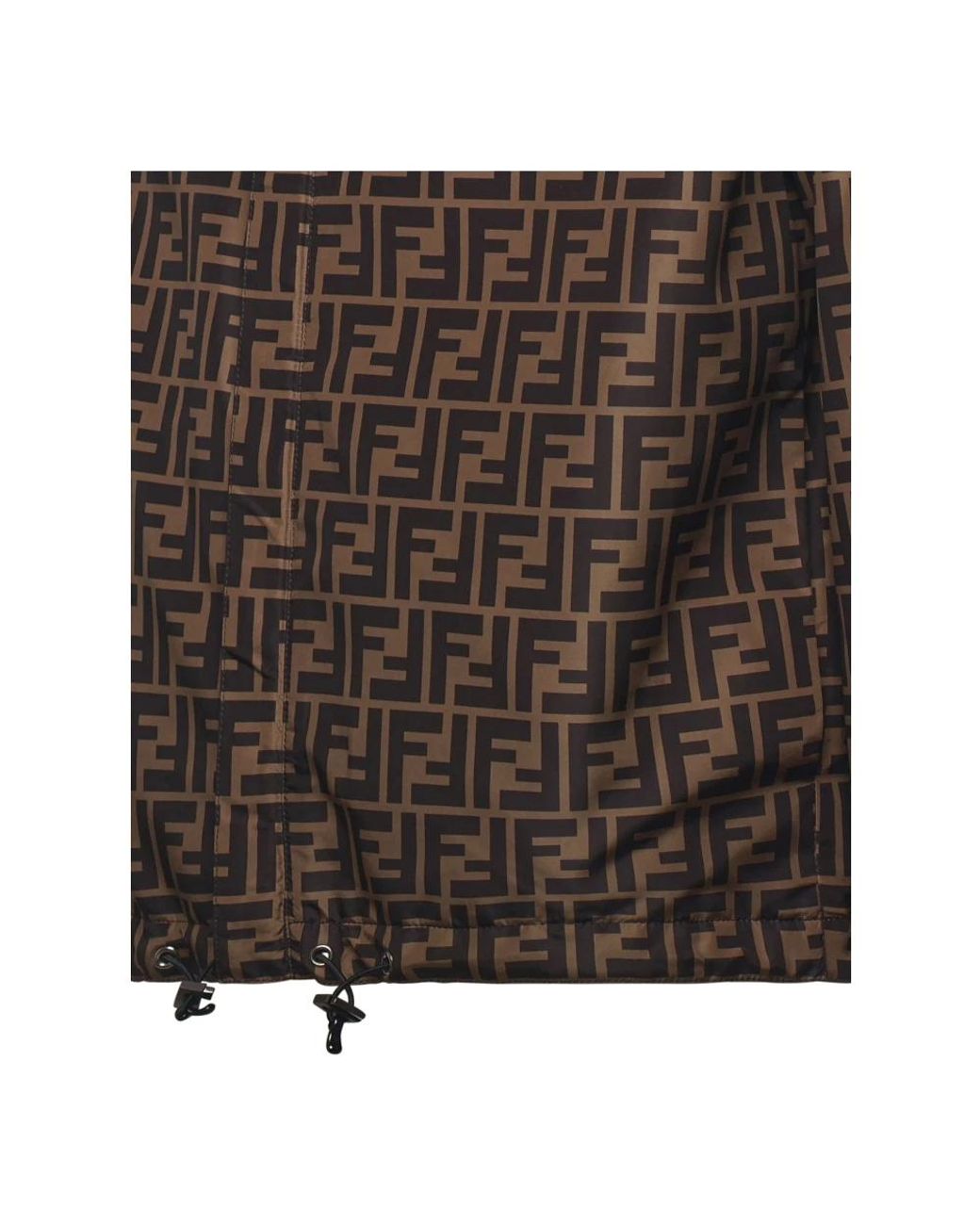 Fendi Brown Light Jackets for men