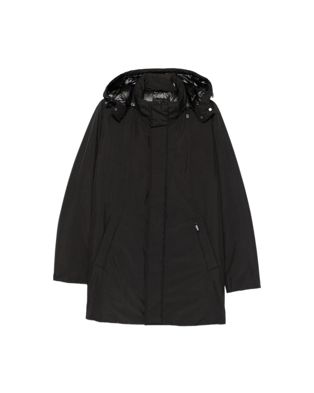 Add Jas Met Afneembare Capuchon in het Black voor heren