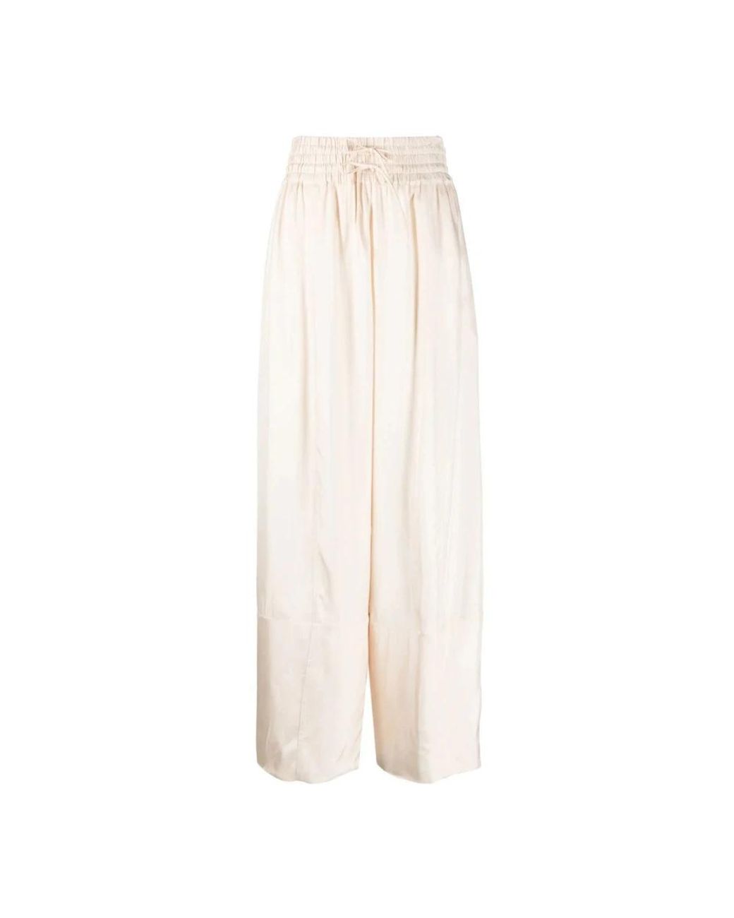 Jil Sander Wide Trousers in het White