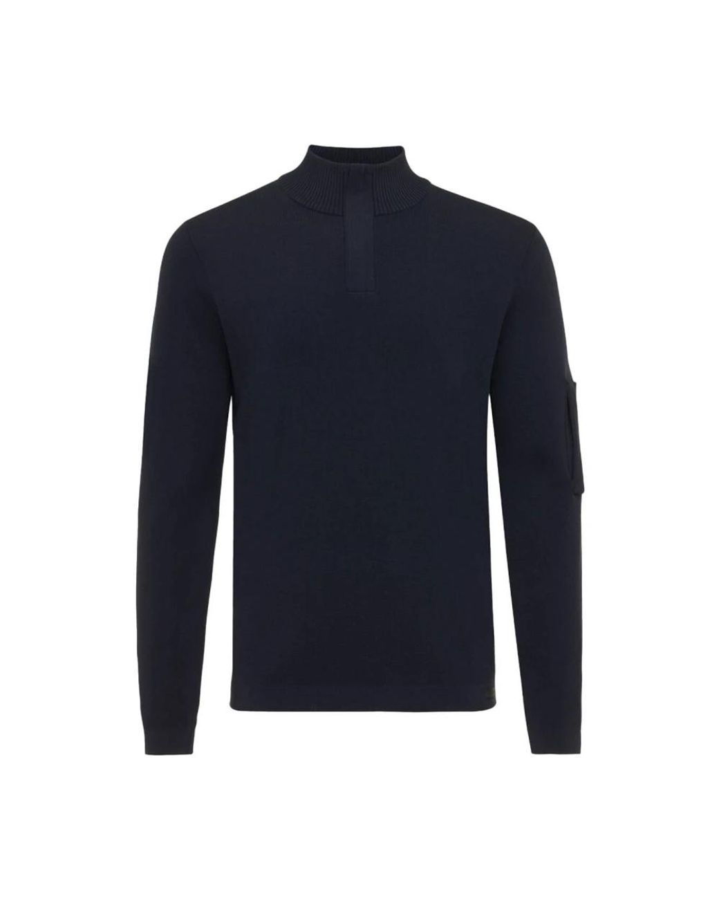 Genti Blue Turtlenecks for men